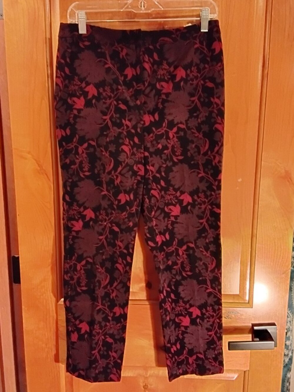 Ann Taylor Loft Women's Print Corduroy Pants Size 10P #175
